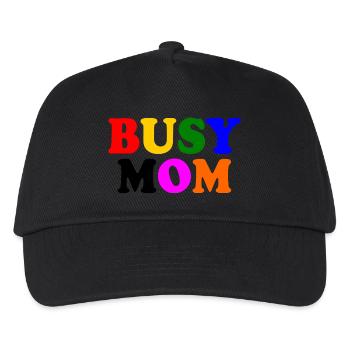 Busy mom - Kids’ Baseball Cap - black - Front