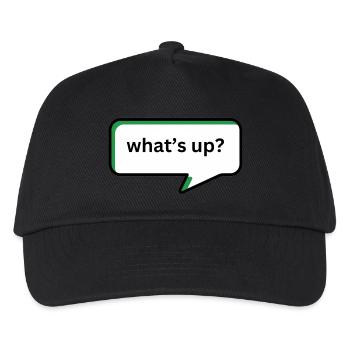 What's up - Kinder Basecap - Schwarz - Vorne