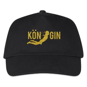 Königin Sportart Schwimmen Tauchen - Kinder Basecap - Schwarz - Vorne