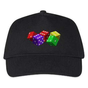 cubes - Casquette de baseball Enfant - noir - Devant