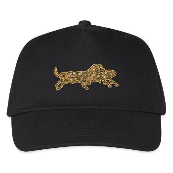 Grasshopper Geometric - Kids’ Baseball Cap - black - Front