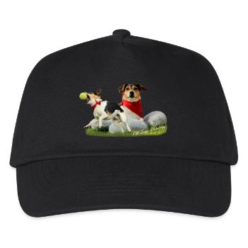 Jack Russel Terrier - Kinder Basecap - Schwarz - Vorne