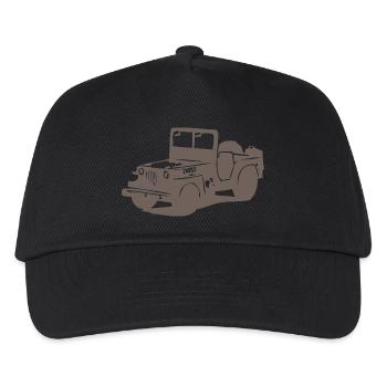 US Jeep Willys 2 - Kinder Basecap - Schwarz - Vorne