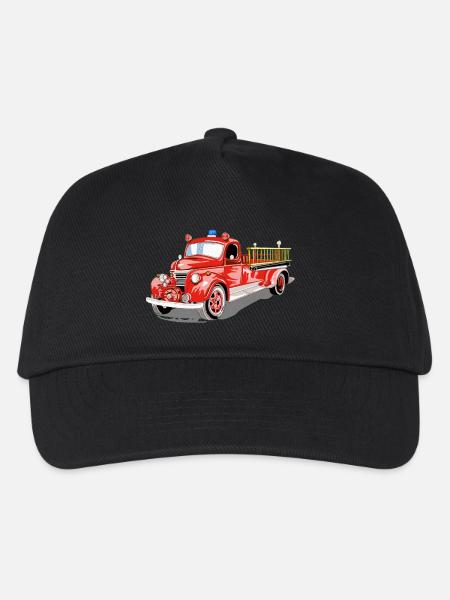 Feuerwehr - Kinder Basecap - Schwarz