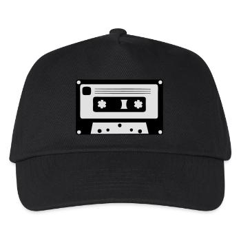 Kassette - Kinder Basecap - Schwarz - Vorne