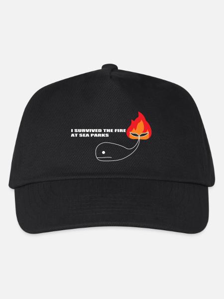 Meeresparks - Kinder Basecap - Schwarz