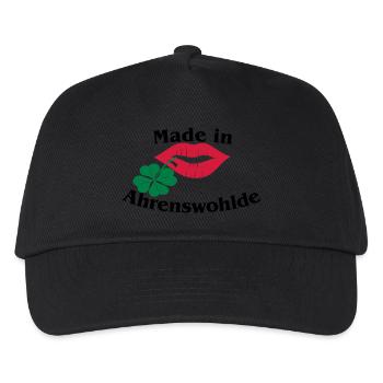 Made in Ahrenswohlde - Kinder Basecap - Schwarz - Vorne