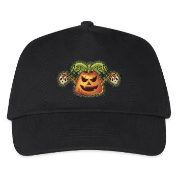 Halloween Evil Scary Pumpkin - Kids’ Baseball Cap - black - Front