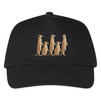 Meerkat series - Kids’ Baseball Cap - black - Front