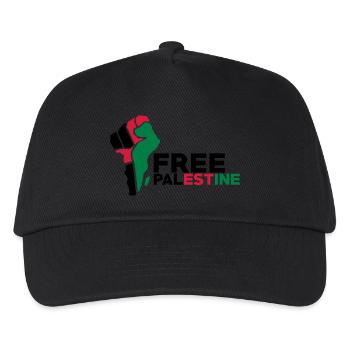 Free Palestine - Kinder Basecap - Schwarz - Vorne