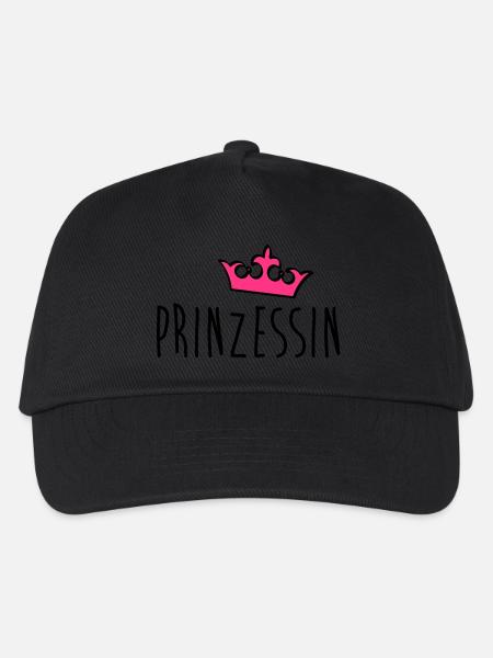 prinzessin - Kinder Basecap - Schwarz