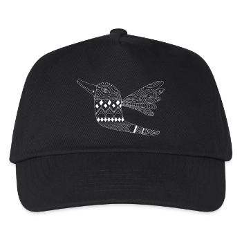 Kolibri - hummingbird - Kinder Basecap - Schwarz - Vorne