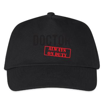 Doctor / Doctor: Doctor - Always On Duty - Kids’ Baseball Cap - black - Front