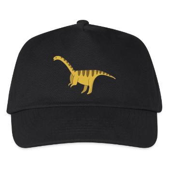 Dinosaurier Geschenk Urzeit Fossil Kawaii Comic - Kinder Basecap - Schwarz - Vorne