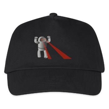 robot - Kids’ Baseball Cap - black - Front
