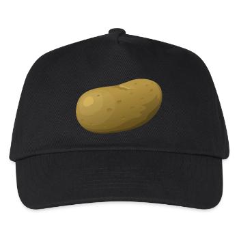 kartoffeln potato halloween gemuese vegetables42 - Kinder Basecap - Schwarz - Vorne