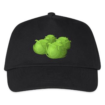 salad salad lettuce halloween vegetables vegetables7 - Kids’ Baseball Cap - black - Front