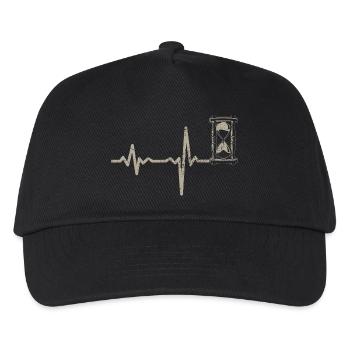 Gift Heartbeat Hourglass - Kids’ Baseball Cap - black - Front
