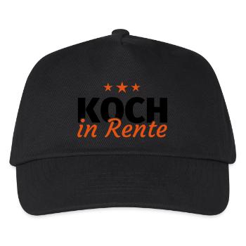 Koch Rente - Kinder Basecap - Schwarz - Vorne