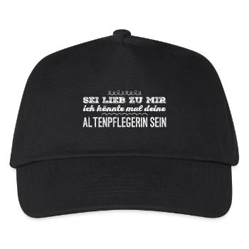 Altenpflegerin T-Shirt Geschenk - Kinder Basecap - Schwarz - Vorne