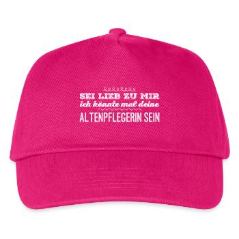 Altenpflegerin T-Shirt Geschenk - Kinder Basecap - Fuchsia - Vorne