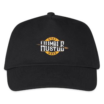 Stay Humble Hustle Hard - Motivational Statement Job - Kids’ Baseball Cap - black - Front