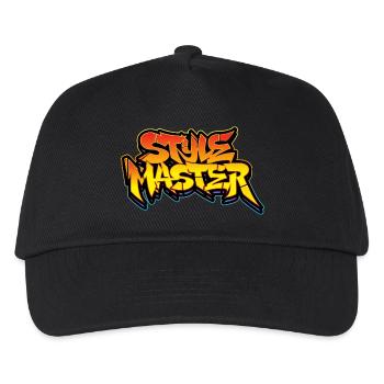 STYLE MASTER Graffiti Schriftzug - Kinder Basecap - Schwarz - Vorne