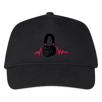 Equalizer Audio-Musik-Kopfhörer DJ zik14 - Kinder Basecap - Schwarz - Vorne