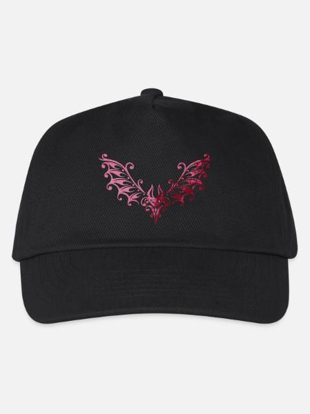 Fledermaus Fledermäuse Vampir - Kinder Basecap - Schwarz