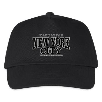 New York City Manhattan black - Kinder Basecap - Schwarz - Vorne