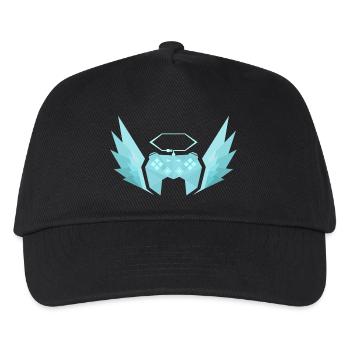 Contrôleur avec cols (pastel-turquoise) - Casquette de baseball Enfant - noir - Devant