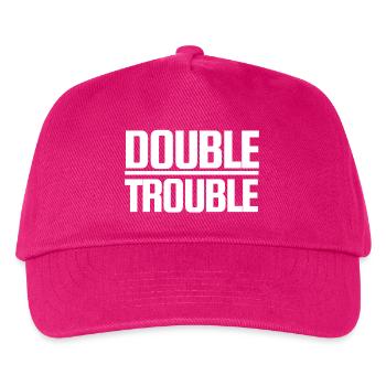 Double Trouble - Kids’ Baseball Cap - fuchsia - Front