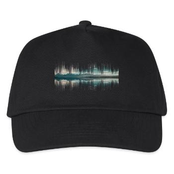 Audio Neuseeland Musik Geschenk - Kinder Basecap - Schwarz - Vorne