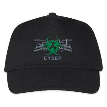 Cyber Punk - Cyber Goth Design (vektor) - Kinder Basecap - Schwarz - Vorne