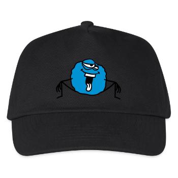 sitzen chillen entspannen cool ball kreis rund lac - Kinder Basecap - Schwarz - Vorne