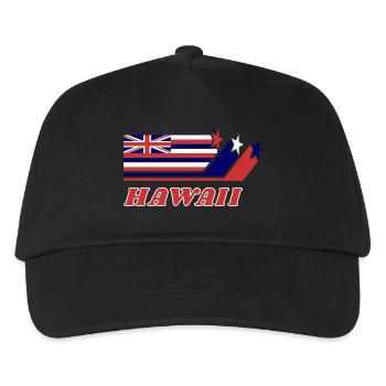 Cadeau de drapeau hawaï Honolulu - Casquette de baseball Enfant - noir - Devant
