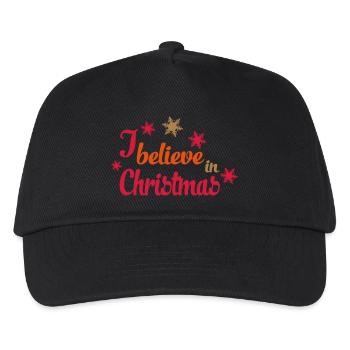 weihnachten - Kinder Basecap - Schwarz - Vorne
