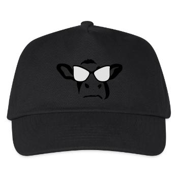 Kuh Kuh sunglass kuh Vaca mucca - Kinder Basecap - Schwarz - Vorne