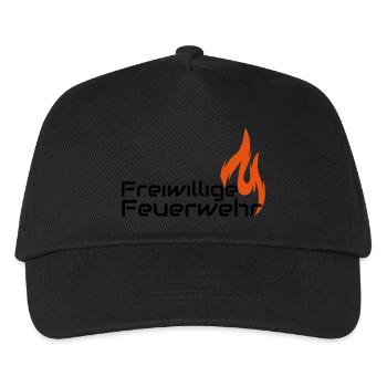 Freiwillige Feuerwehr - Kinder Basecap - Schwarz - Vorne