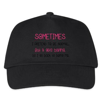 Pretend To Be Normal - Kids’ Baseball Cap - black - Front