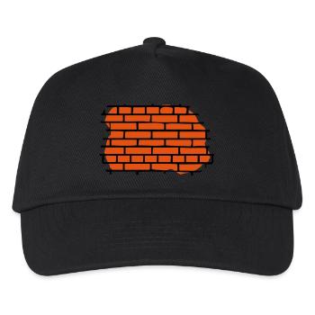mauer - wall - Kinder Basecap - Schwarz - Vorne