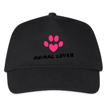 Animal Lover - Kinder Basecap - Schwarz - Vorne