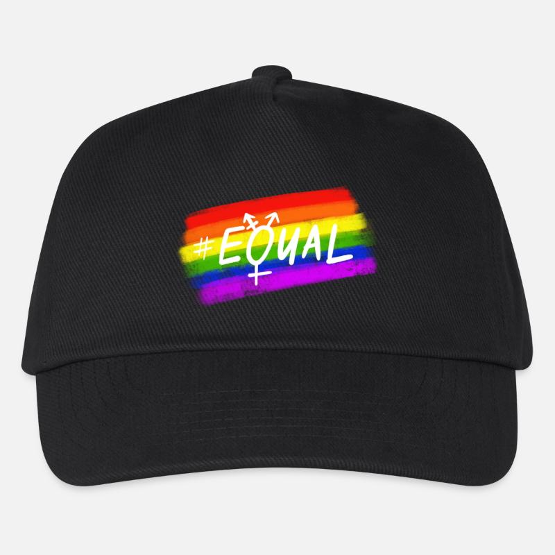 Equal Pride - Kinder Basecap - Schwarz