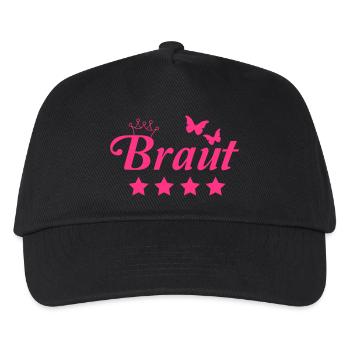 braut - Kinder Basecap - Schwarz - Vorne
