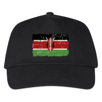 Kenya Vintage Flag - Kids’ Baseball Cap - black - Front