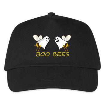 Boo Bees Halloween Geister Bienen - Kinder Basecap - Schwarz - Vorne