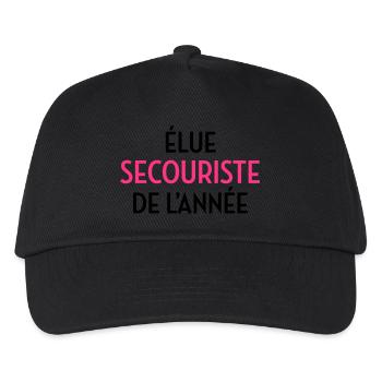 Secourisme / Secouriste / Secours / Secourir - Casquette de baseball Enfant - noir - Devant