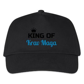 Krav Maga / Krav-Maga / Fight / Martial Art - Kinder Basecap - Schwarz - Vorne