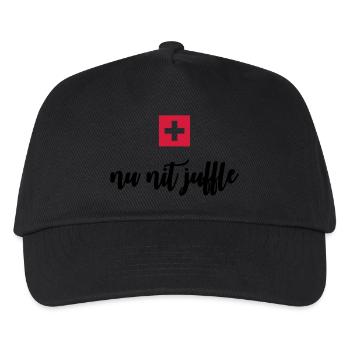 Nu Nit Juffle (CH, Schweiz) - Casquette de baseball Enfant - noir - Devant