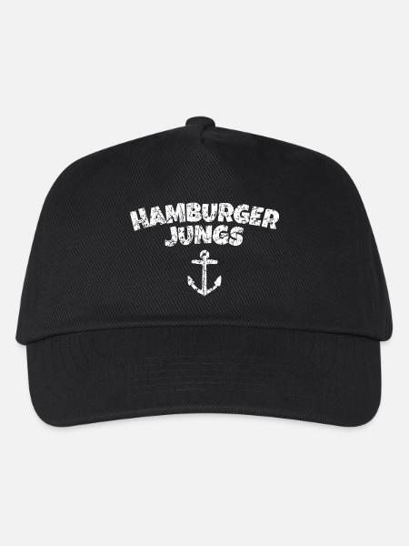 Hamburger Jungs aus Hamburg - Kinder Basecap - Schwarz